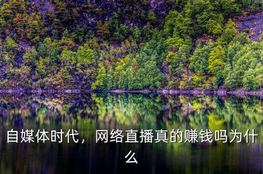 自媒體時(shí)代，網(wǎng)絡(luò)直播真的賺錢嗎為什么