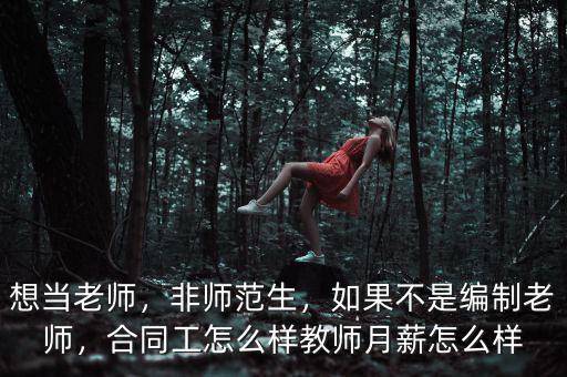 想當(dāng)老師，非師范生，如果不是編制老師，合同工怎么樣教師月薪怎么樣
