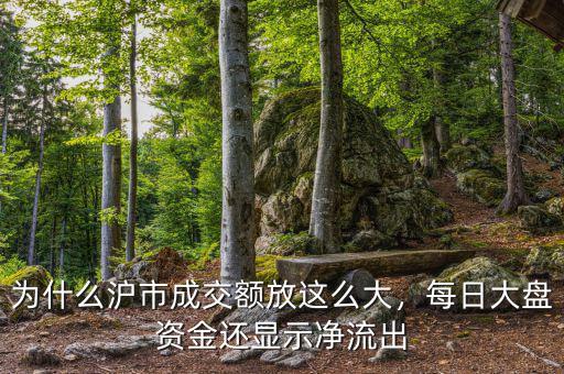 為什么滬市成交額放這么大，每日大盤資金還顯示凈流出