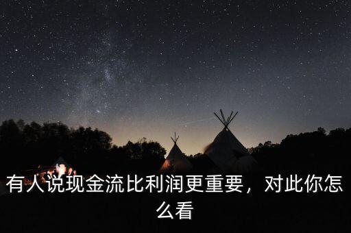 有人說現(xiàn)金流比利潤更重要，對此你怎么看