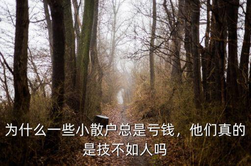 為什么一些小散戶總是虧錢，他們真的是技不如人嗎