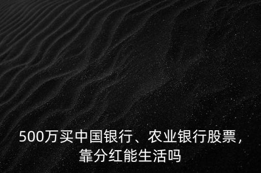 500萬買中國銀行、農(nóng)業(yè)銀行股票，靠分紅能生活嗎