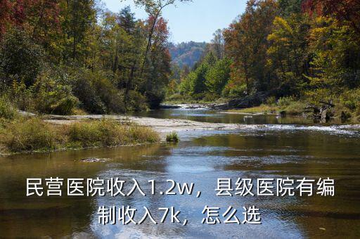 民營醫(yī)院收入1.2w，縣級醫(yī)院有編制收入7k，怎么選