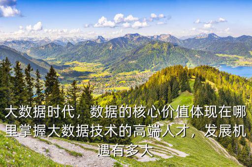 大數(shù)據(jù)時代，數(shù)據(jù)的核心價值體現(xiàn)在哪里掌握大數(shù)據(jù)技術(shù)的高端人才，發(fā)展機(jī)遇有多大
