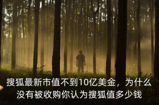 搜狐最新市值不到10億美金，為什么沒(méi)有被收購(gòu)你認(rèn)為搜狐值多少錢