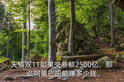 天貓雙11如果交易額2500億，那么阿里巴巴能賺多少錢