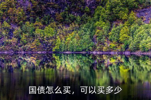 國債怎么買，可以買多少