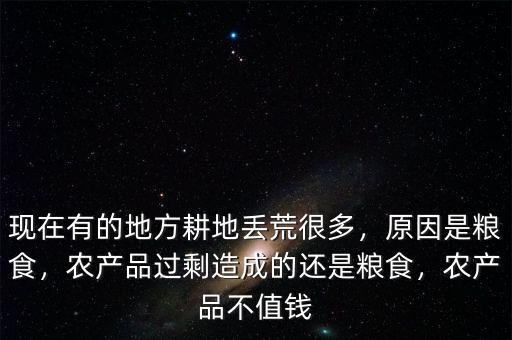 現(xiàn)在有的地方耕地丟荒很多，原因是糧食，農(nóng)產(chǎn)品過(guò)剩造成的還是糧食，農(nóng)產(chǎn)品不值錢(qián)
