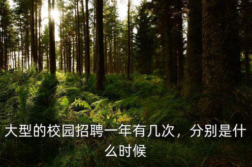 大型的校園招聘一年有幾次，分別是什么時(shí)候