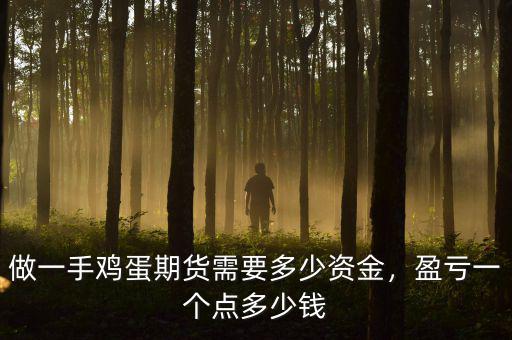 做一手雞蛋期貨需要多少資金，盈虧一個點多少錢