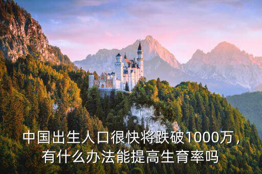 中國(guó)出生人口很快將跌破1000萬，有什么辦法能提高生育率嗎