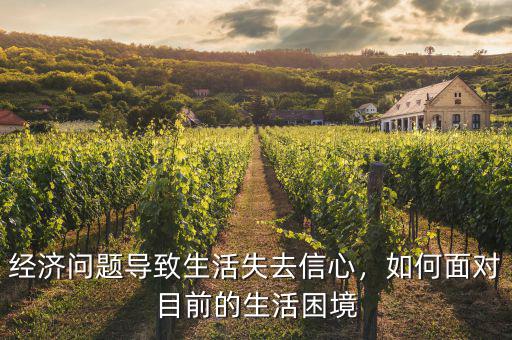 經(jīng)濟(jì)問題導(dǎo)致生活失去信心，如何面對(duì)目前的生活困境