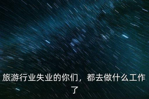 旅游行業(yè)失業(yè)的你們，都去做什么工作了