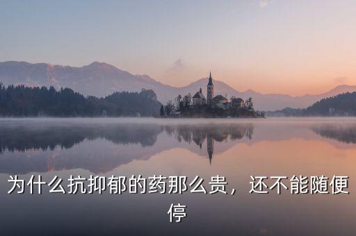 為什么抗抑郁的藥那么貴，還不能隨便停