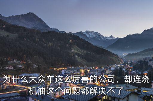 為什么大眾車這么厲害的公司，卻連燒機(jī)油這個(gè)問(wèn)題都解決不了