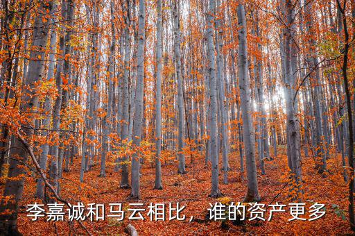 李嘉誠和馬云相比，誰的資產(chǎn)更多