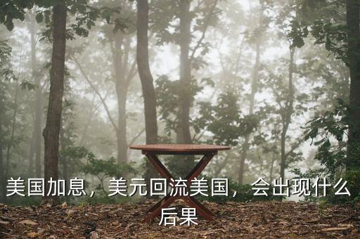 美國加息，美元回流美國，會出現(xiàn)什么后果