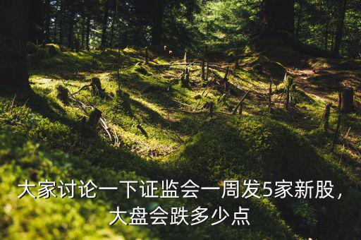 大家討論一下證監(jiān)會(huì)一周發(fā)5家新股，大盤(pán)會(huì)跌多少點(diǎn)