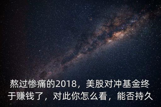 熬過(guò)慘痛的2018，美股對(duì)沖基金終于賺錢(qián)了，對(duì)此你怎么看，能否持久