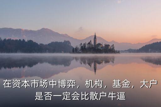 在資本市場(chǎng)中博弈，機(jī)構(gòu)，基金，大戶是否一定會(huì)比散戶牛逼