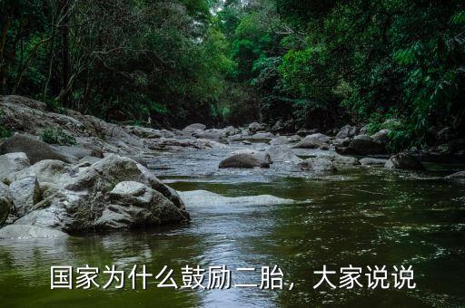 國(guó)家為什么鼓勵(lì)二胎，大家說說