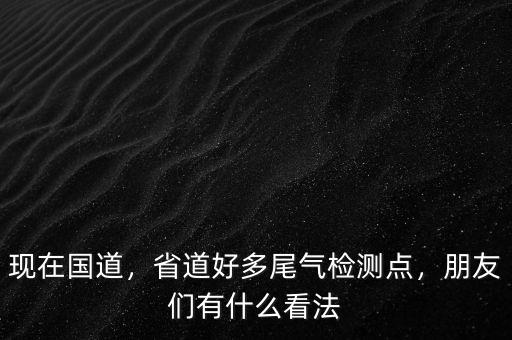 現(xiàn)在國(guó)道，省道好多尾氣檢測(cè)點(diǎn)，朋友們有什么看法