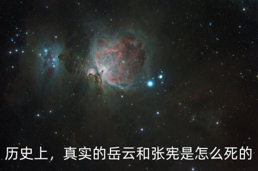 歷史上，真實(shí)的岳云和張憲是怎么死的