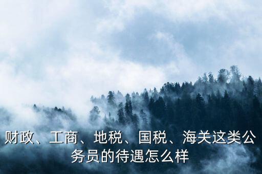 財(cái)政、工商、地稅、國(guó)稅、海關(guān)這類公務(wù)員的待遇怎么樣