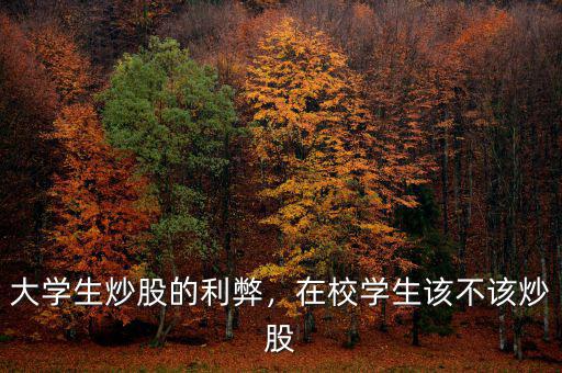 大學(xué)生炒股的利弊，在校學(xué)生該不該炒股