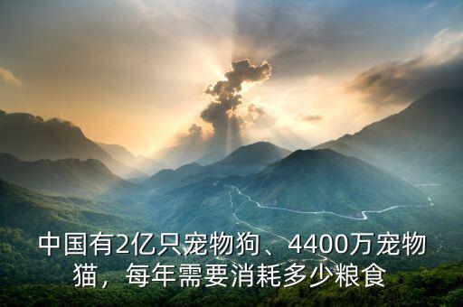 中國(guó)有2億只寵物狗、4400萬(wàn)寵物貓，每年需要消耗多少糧食