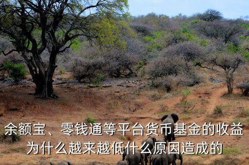 余額寶、零錢通等平臺(tái)貨幣基金的收益為什么越來越低什么原因造成的