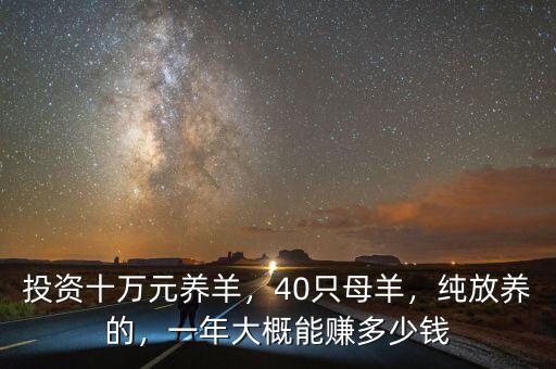 投資十萬元養(yǎng)羊，40只母羊，純放養(yǎng)的，一年大概能賺多少錢