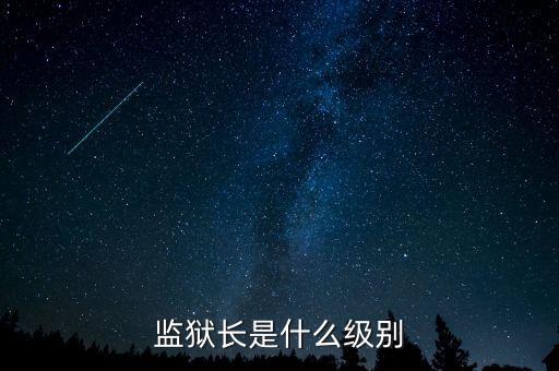 監(jiān)獄長是什么級(jí)別