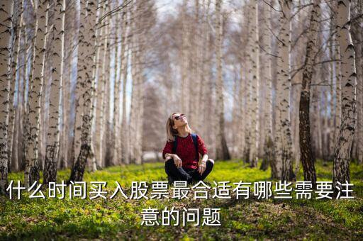 什么時(shí)間買入股票最合適有哪些需要注意的問(wèn)題