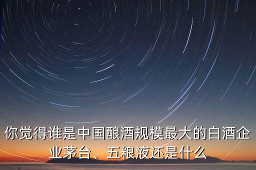 你覺得誰是中國釀酒規(guī)模最大的白酒企業(yè)茅臺(tái)、五糧液還是什么