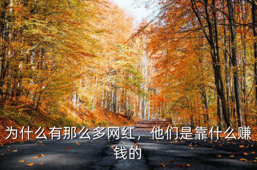 為什么有那么多網(wǎng)紅，他們是靠什么賺錢的