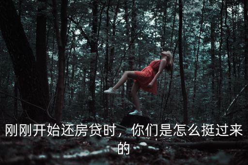 剛剛開始還房貸時(shí)，你們是怎么挺過來的