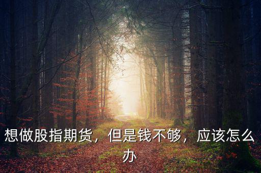 想做股指期貨，但是錢不夠，應(yīng)該怎么辦