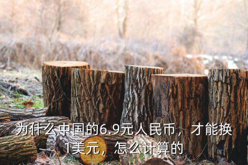 為什么中國的6.9元人民幣，才能換1美元，怎么計算的