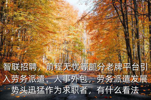 企業(yè)為什么用前程無(wú)憂(yōu)勞務(wù)派遣,勞務(wù)派遣發(fā)展勢(shì)頭迅猛