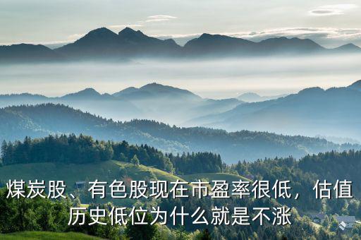 煤炭股、有色股現(xiàn)在市盈率很低，估值歷史低位為什么就是不漲