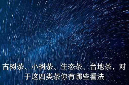 古樹茶、小樹茶、生態(tài)茶、臺地茶，對于這四類茶你有哪些看法