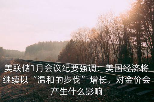 美聯(lián)儲(chǔ)1月會(huì)議紀(jì)要強(qiáng)調(diào)：美國(guó)經(jīng)濟(jì)將繼續(xù)以“溫和的步伐”增長(zhǎng)，對(duì)金價(jià)會(huì)產(chǎn)生什么影響