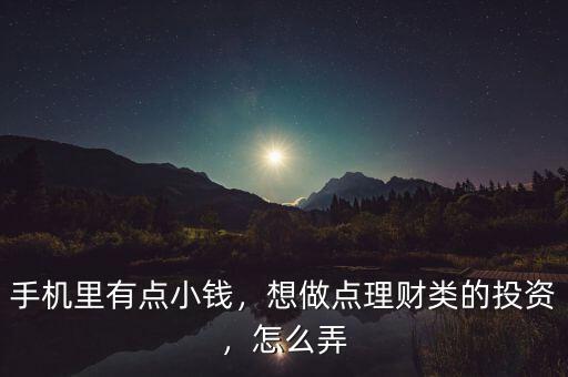 手機(jī)里有點(diǎn)小錢，想做點(diǎn)理財(cái)類的投資，怎么弄