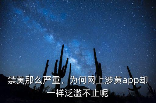 禁黃那么嚴(yán)重，為何網(wǎng)上涉黃app卻一樣泛濫不止呢