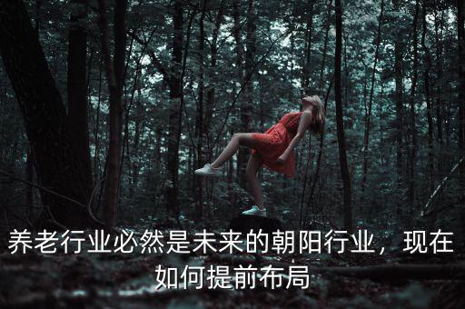 養(yǎng)老行業(yè)必然是未來(lái)的朝陽(yáng)行業(yè)，現(xiàn)在如何提前布局