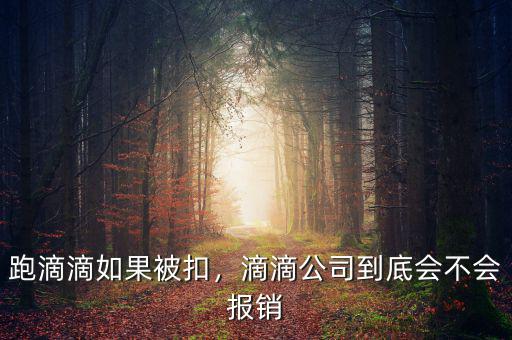 跑滴滴如果被扣，滴滴公司到底會(huì)不會(huì)報(bào)銷(xiāo)