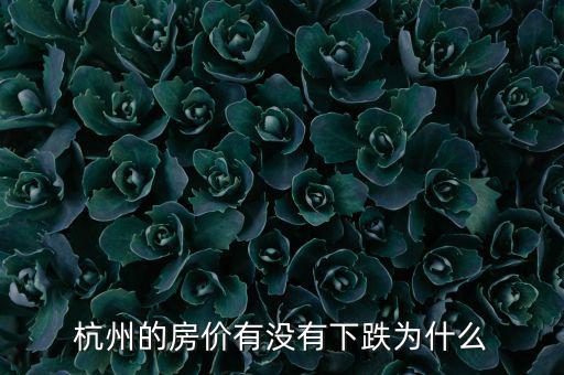 杭州房?jī)r(jià)實(shí)際下跌多少,杭州的房?jī)r(jià)有沒(méi)有下跌