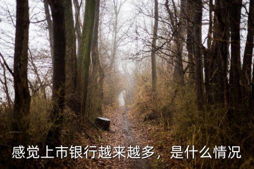 感覺上市銀行越來越多，是什么情況