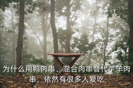 為什么用鴨肉串、混合肉串替代了羊肉串，依然有很多人愛吃